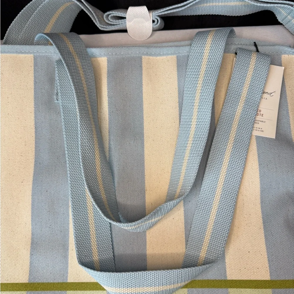 Magnolia Hearth & Hand Oversized Striped Canvas Tote Bag - Picture 8 of 11